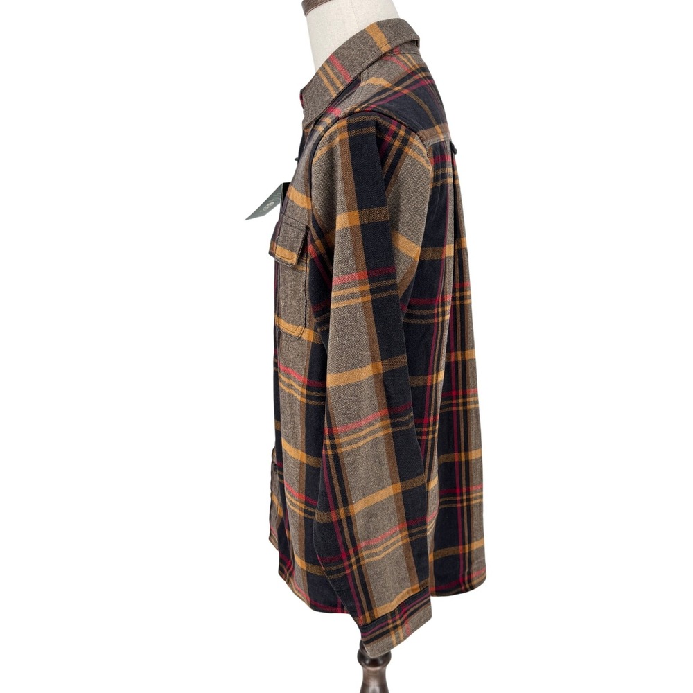 Orvis Men's Heavyweight Flannel Shirt Plaid Button Up Long Sleeve Size S NWT - Picture 7 of 15